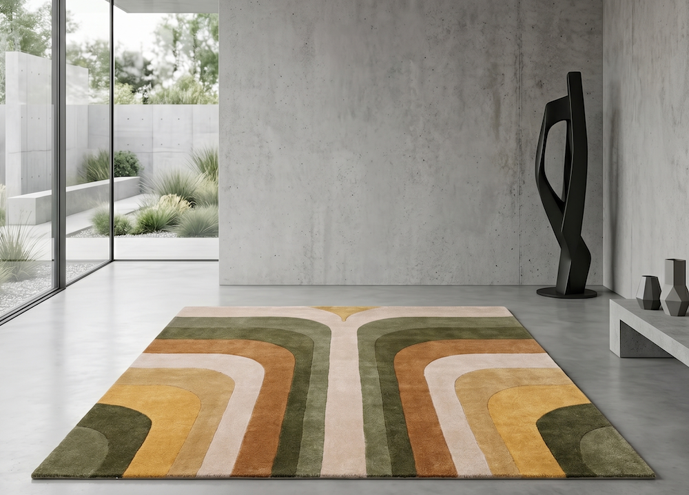 Romy 160cm x 230cm 02 Retro Green