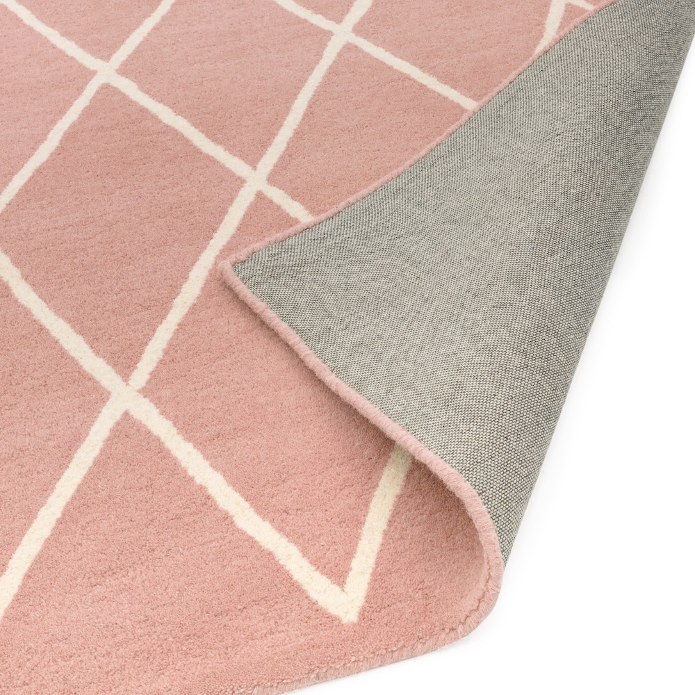 Albany 80cm x 150cm Diamond Pink Rug