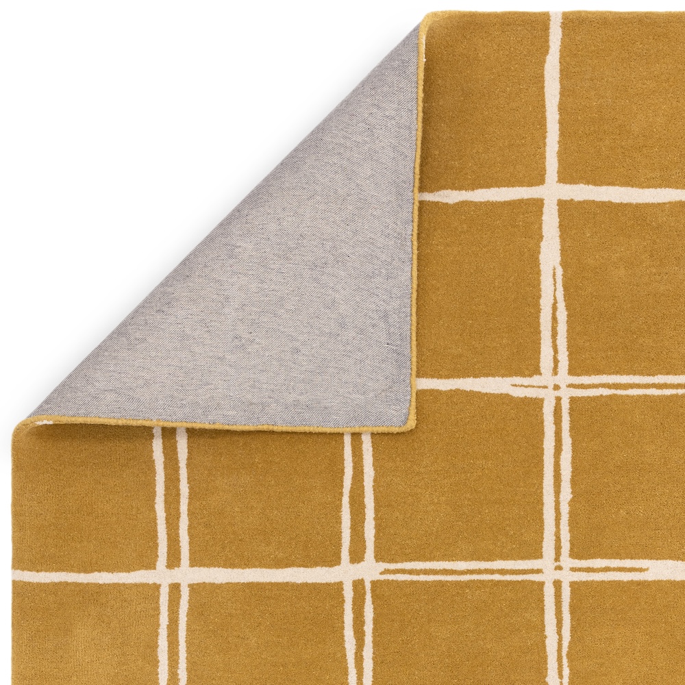 Albany Rug 120cm x 170cm Grid Gold