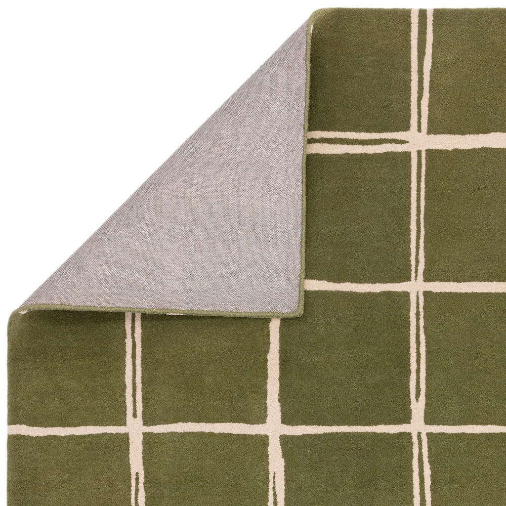 Albany Rug 120cm x 170cm Grid Olive