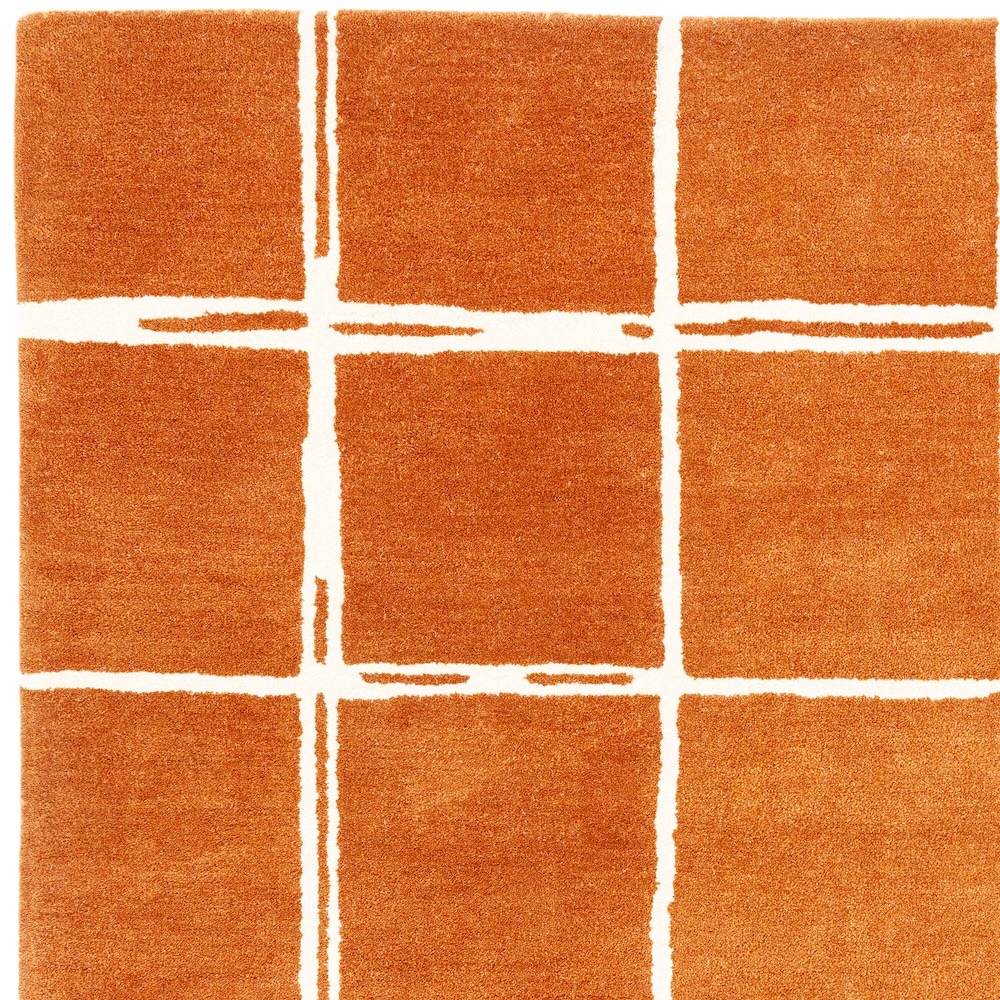 Albany Rug 120cm x 170cm Grid Rust
