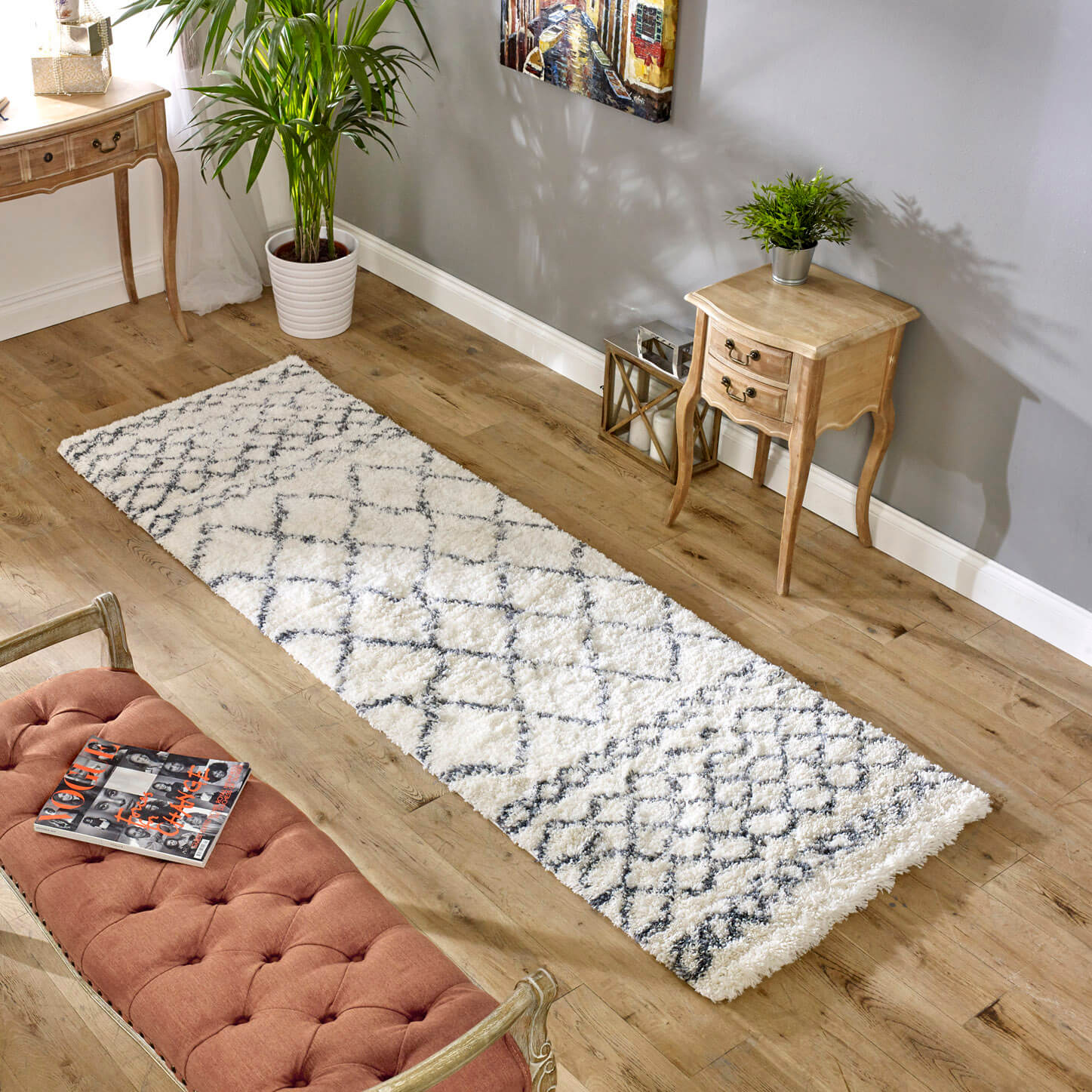 Alto 80cm x 240cm AL02 Cream & Grey