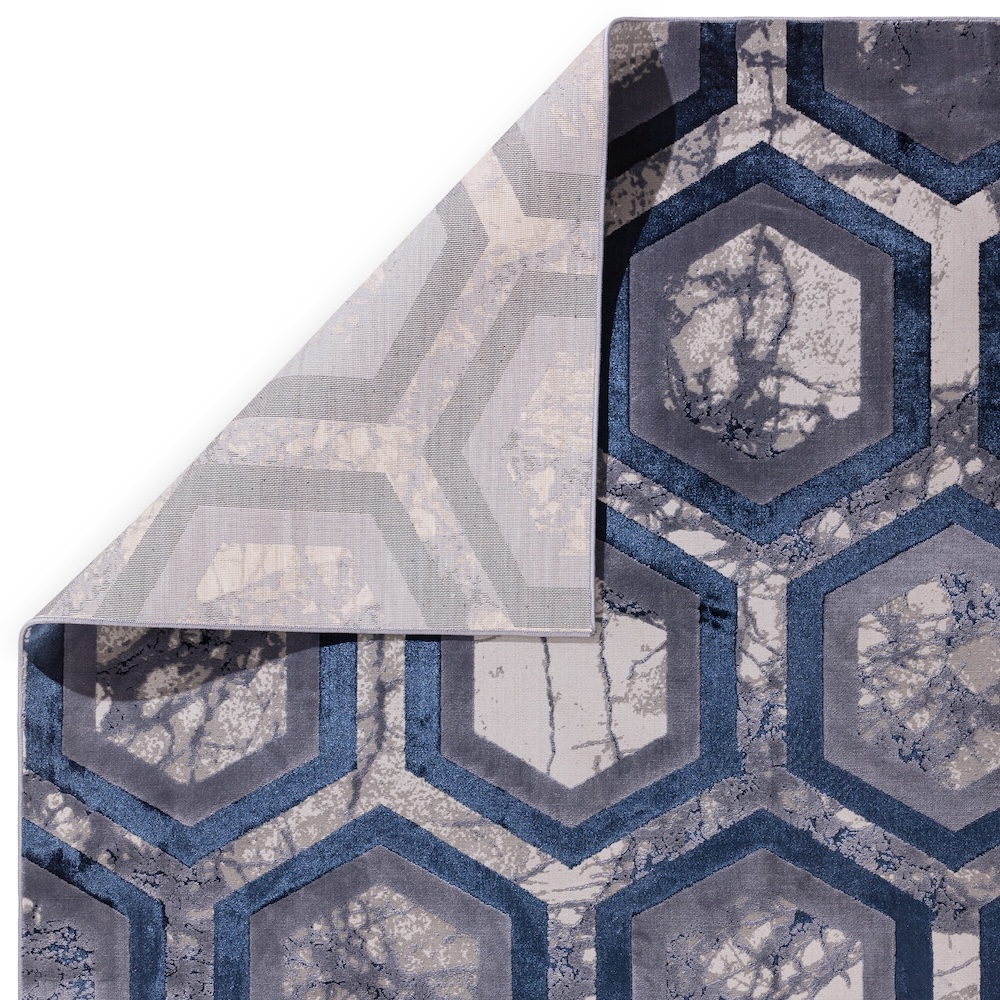 Aurora 120cm x 170cm Hexagon Rug AU19