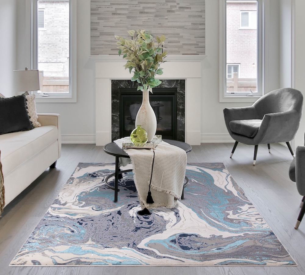 Aurora 120cm x 170cm Ocean Rug AU18