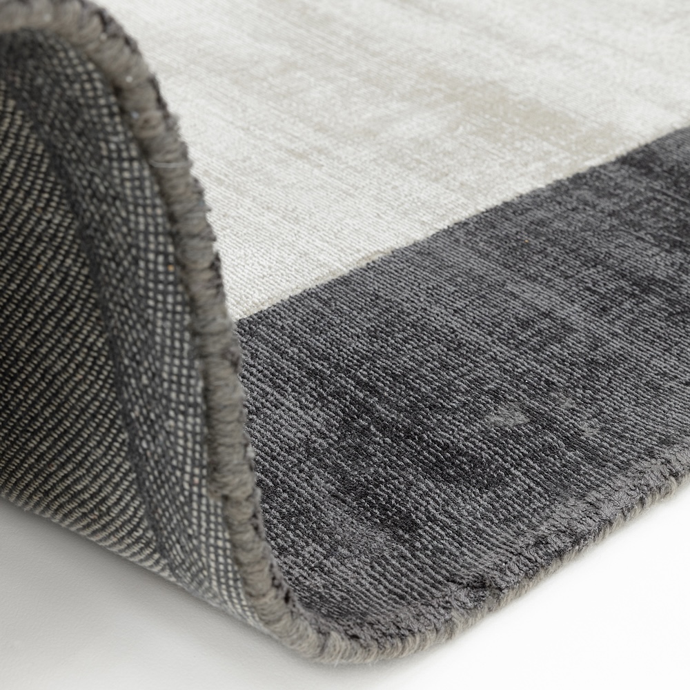 Blade Border Rug 120cm x 170cm Charcoal Silver 04