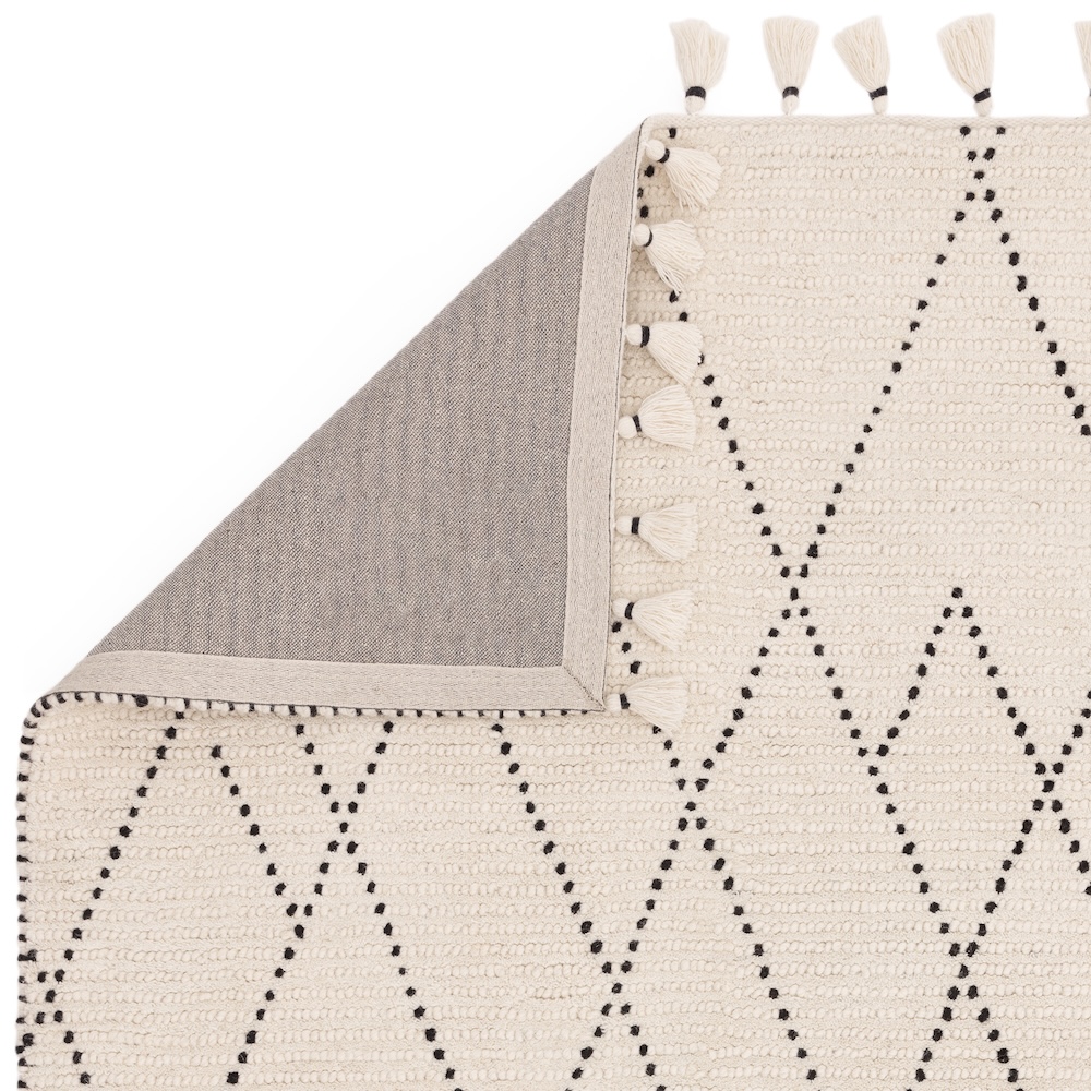Nepal 200cm x 290cm Cream/Black Linear Rug