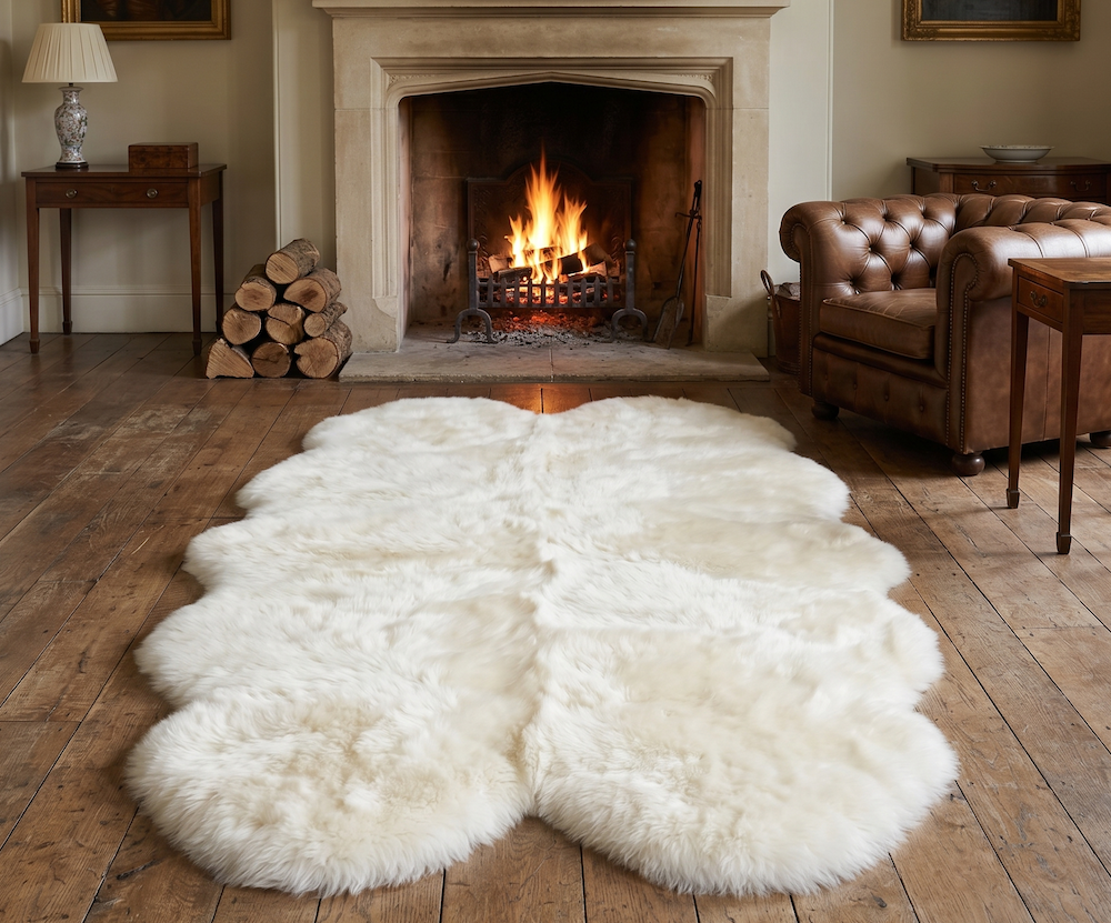 Sheepskins 120cm x 180cm Quad White
