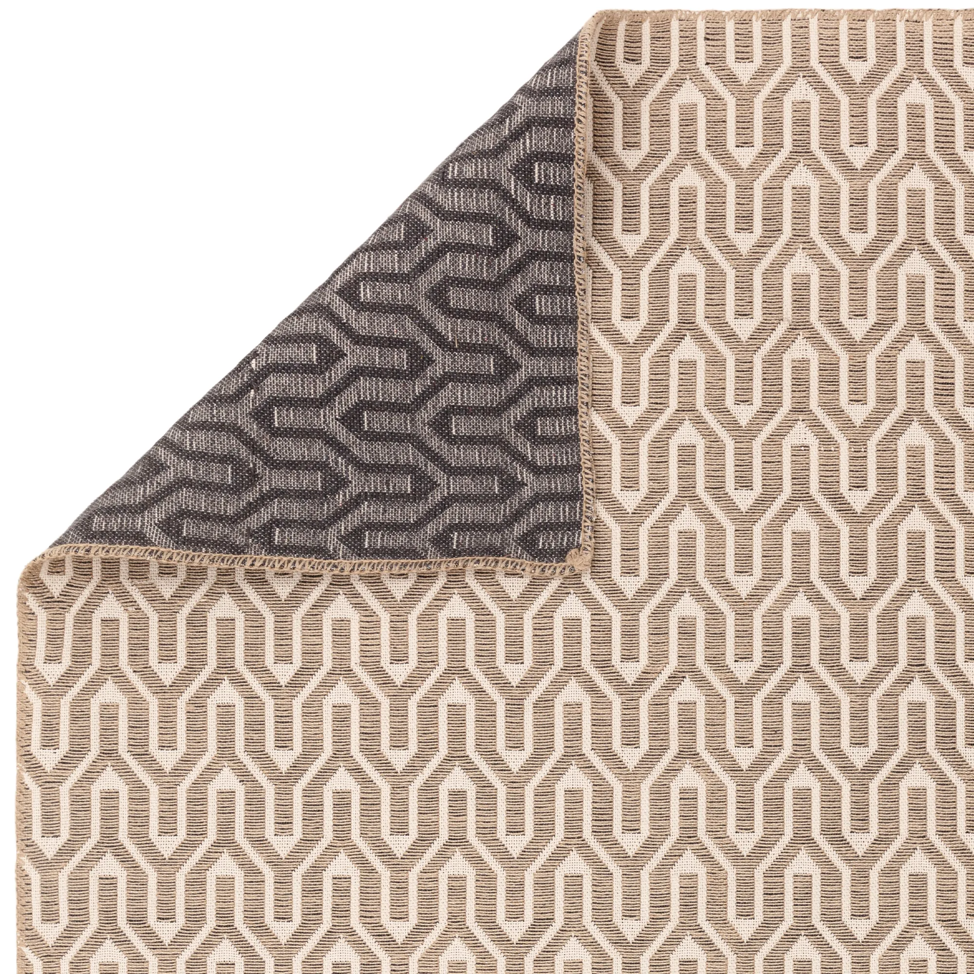 Global 120cm x 170cm Cream Lattice