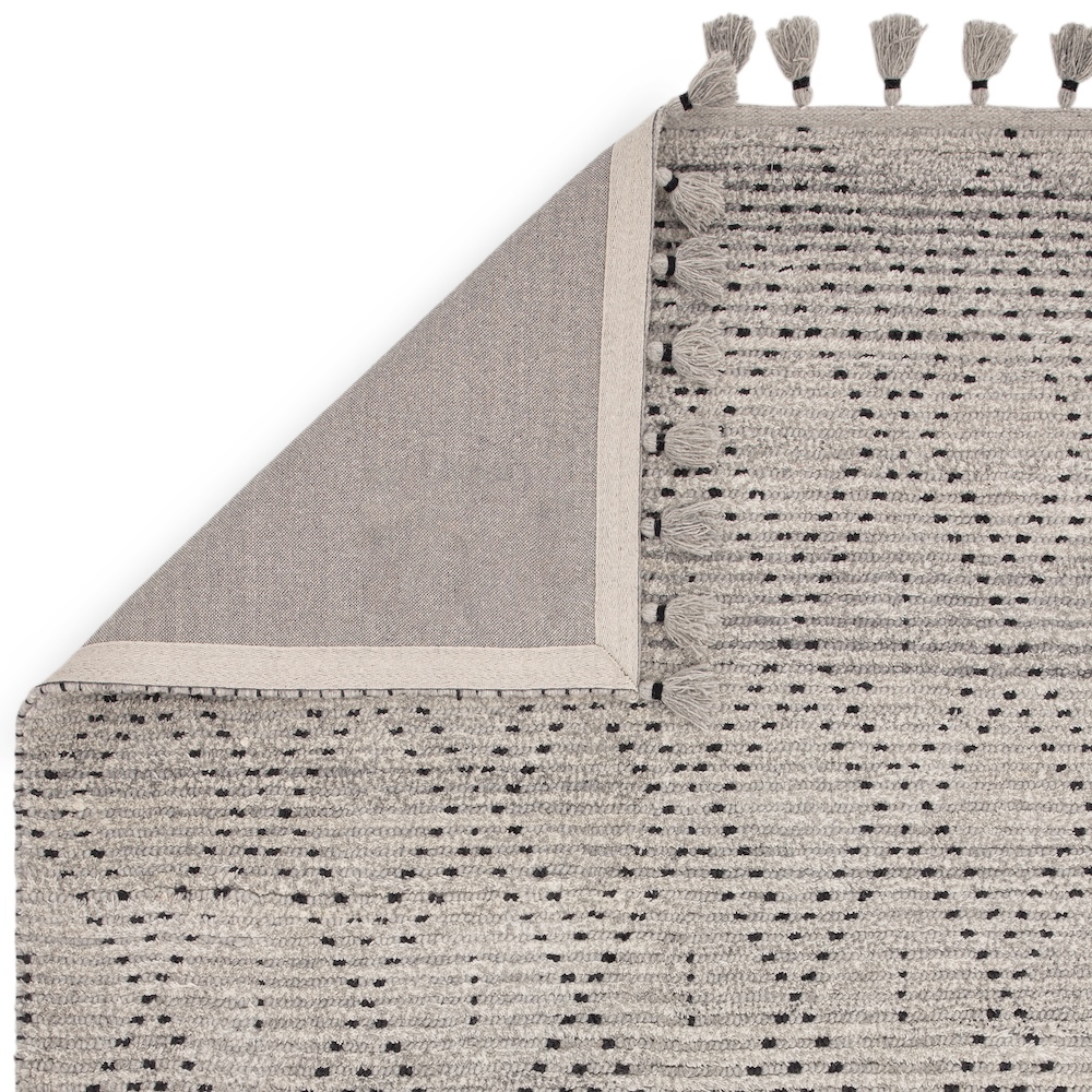 Nepal 160cm x 230cm Grey/Black Diamond Rug