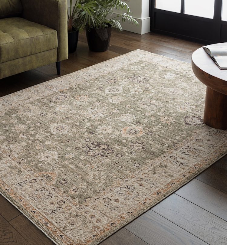 Heriz 80cm x 160cm Ornate Green