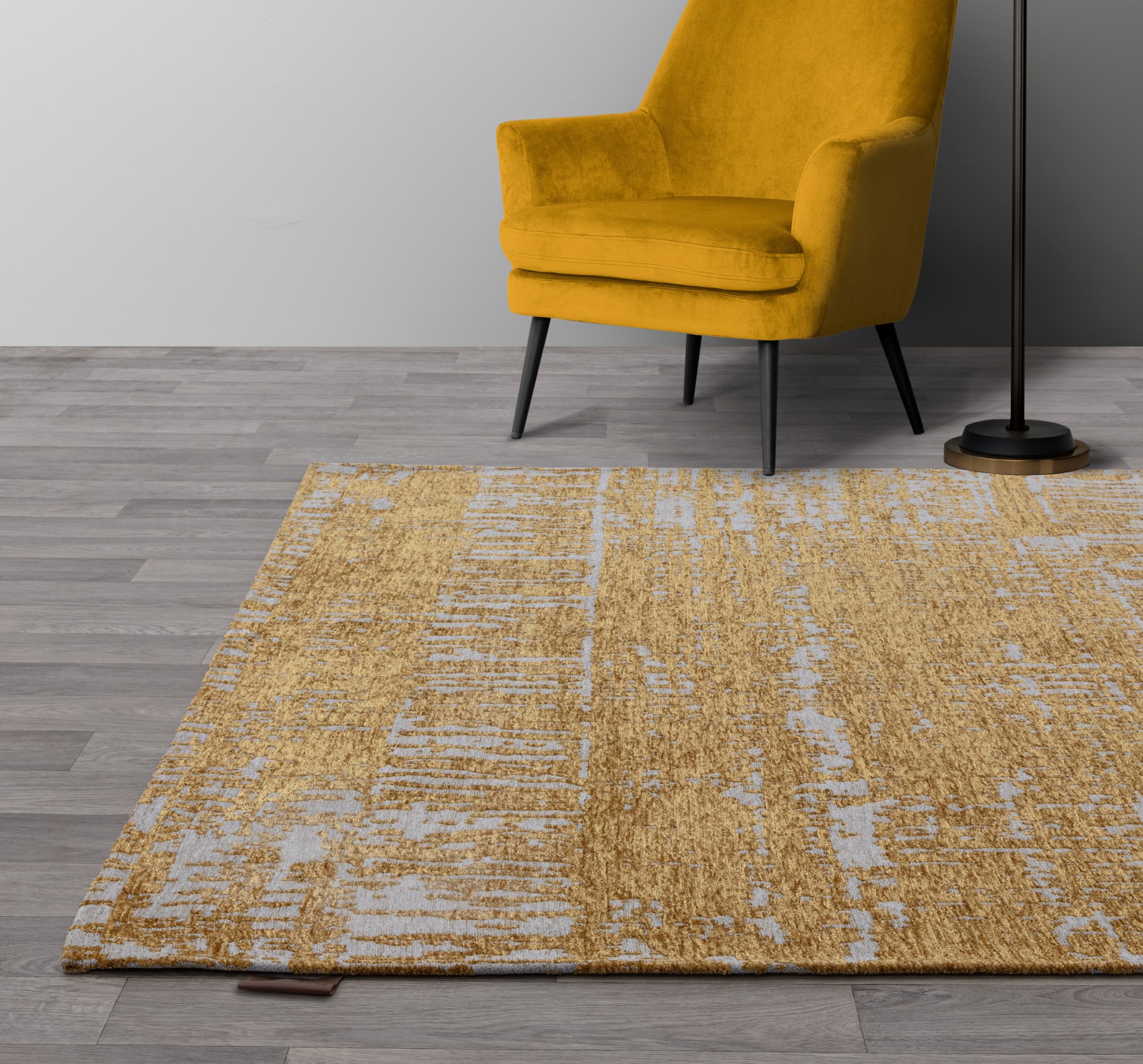 Beau 120cm x 170cm Gold