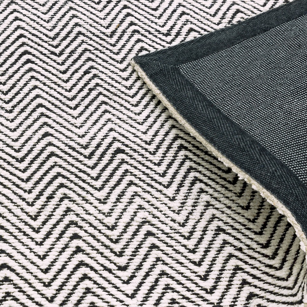 Ives Runner 66cm x 200cm Black White
