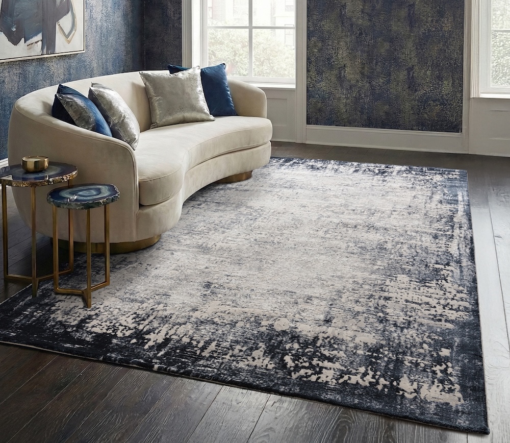 Kuza 120cm x 170cm Border Navy