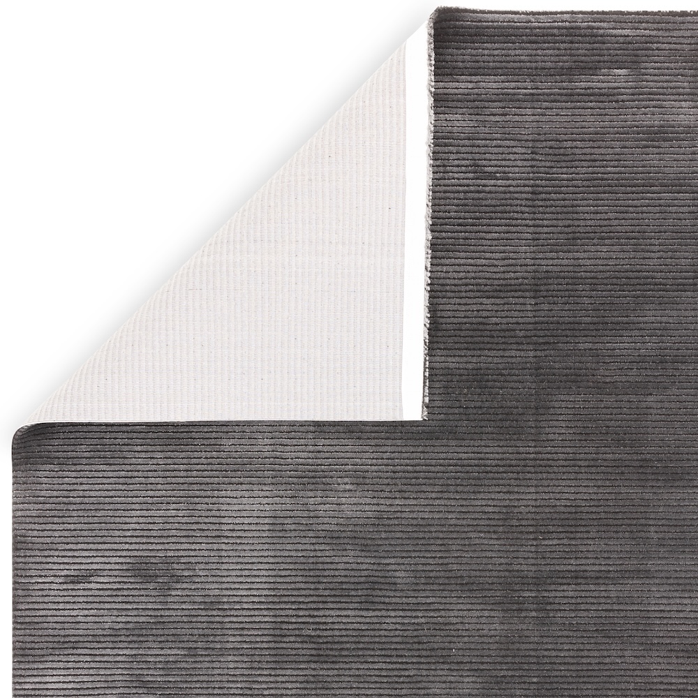 Kuza 120cm x 170cm Plain Stripe Charcoal