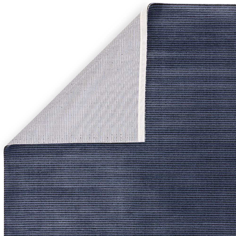Kuza 120cm x 170cm Plain Stripe Navy
