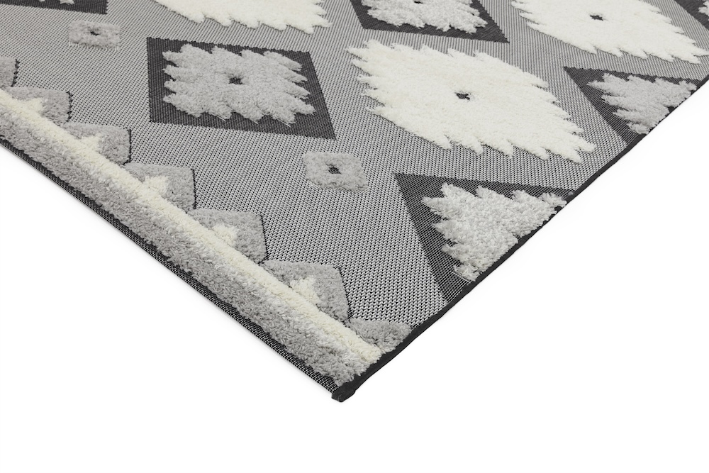 Monty 120cm x 170cm MN01 Black/Cream Tribal