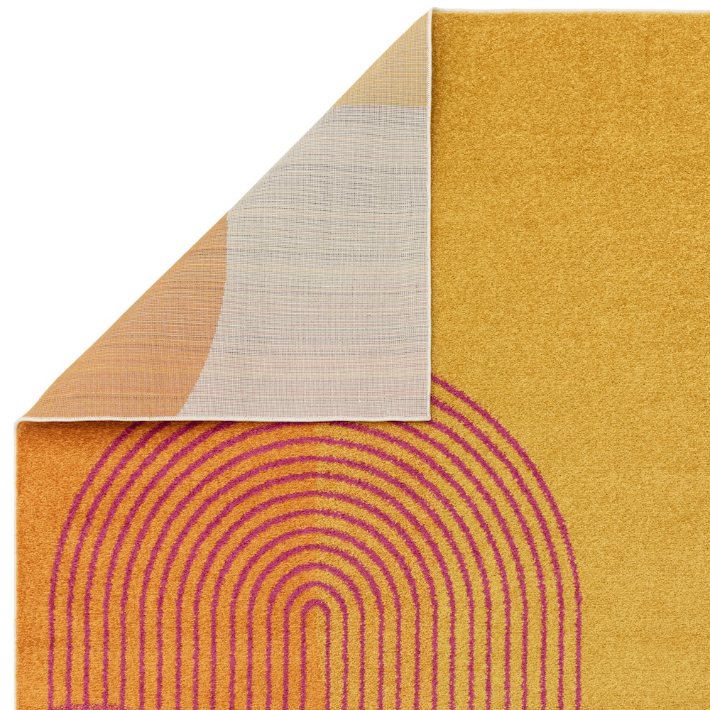 Muse 80cm x 150cm Orange Retro Rug MU13