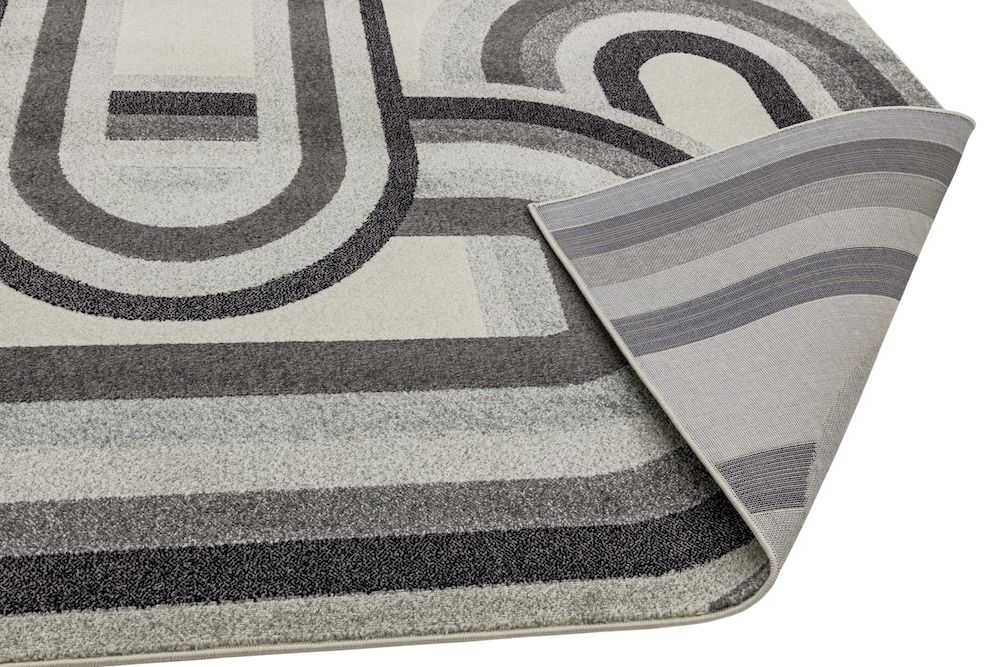 Nova 80cm x 150cm Retro Grey Rug NV29