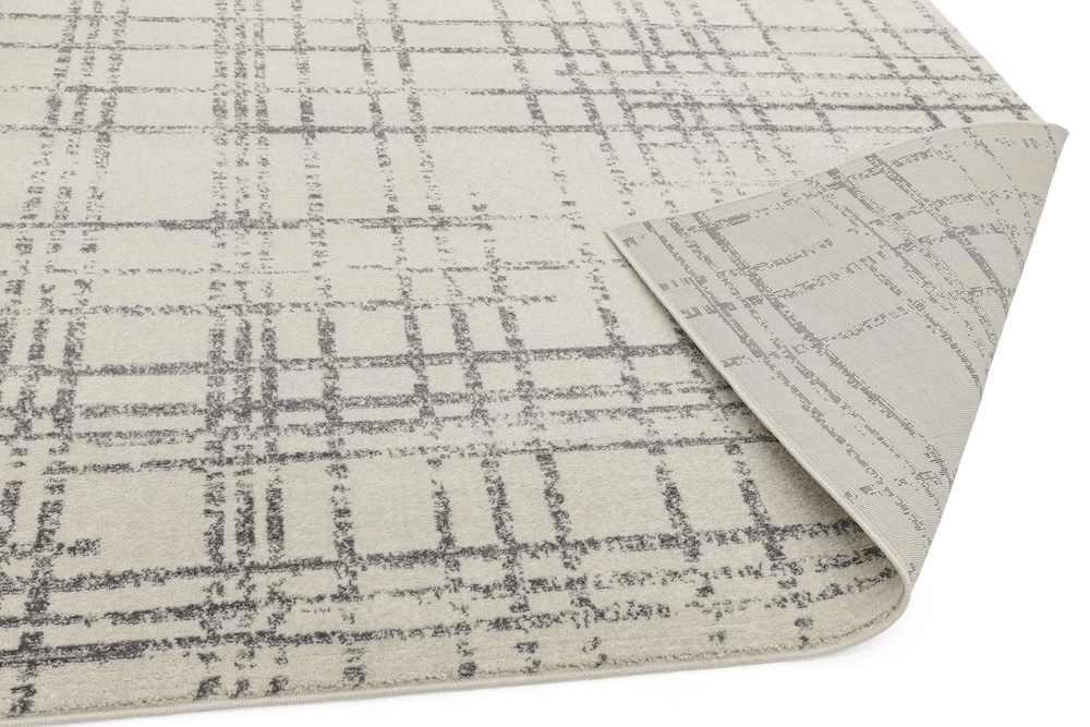 Nova 200cm x 290cm Grid Grey Rug NV31