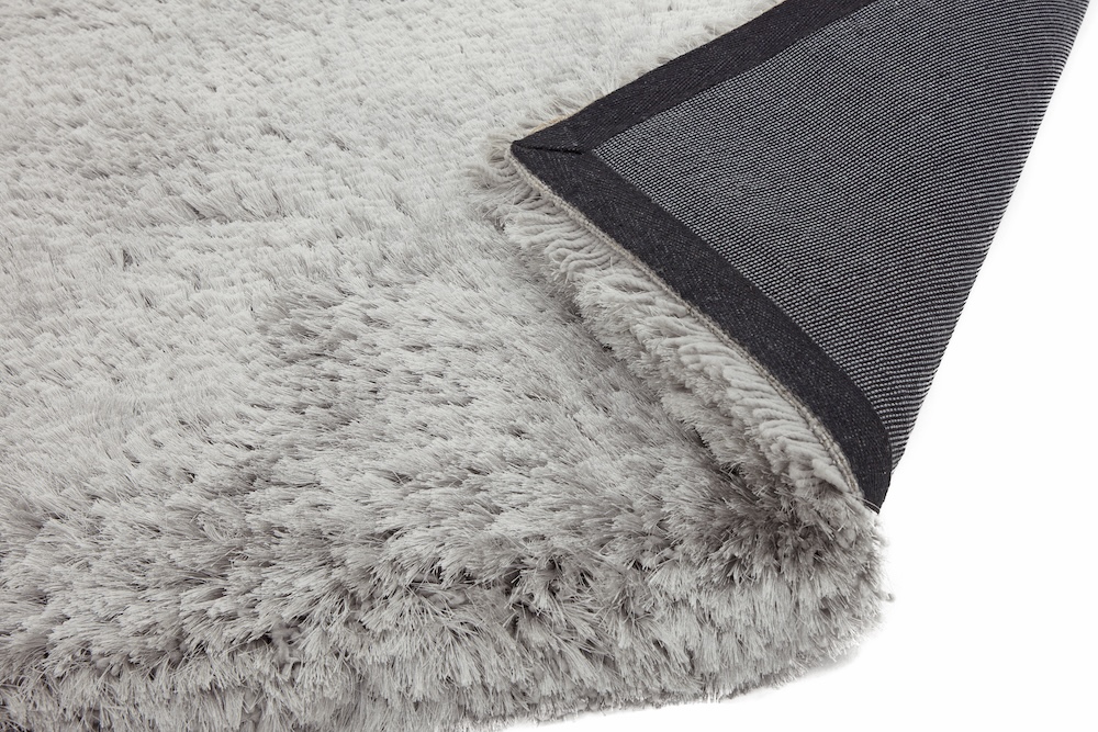 Plush Rug 70cm x 140cm Silver