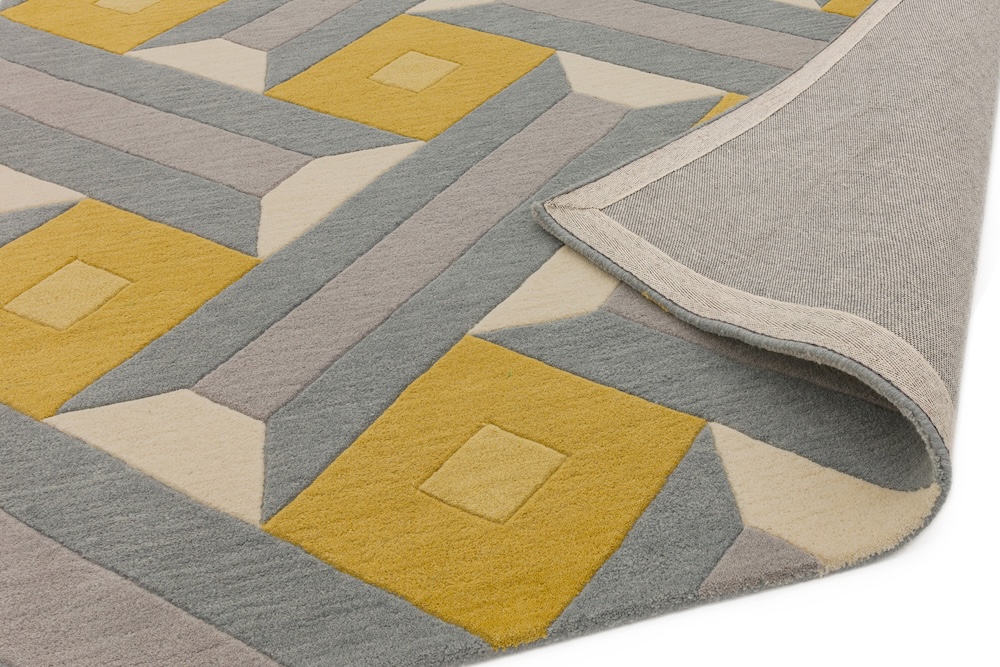 Reef Rug 200cm x 290cm RF01 Motif Ochre Grey