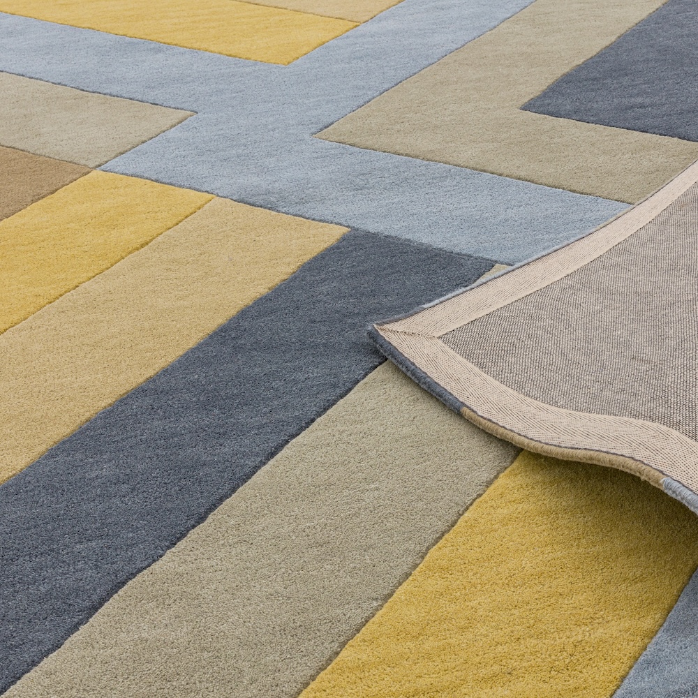 Reef Rug 200cm x 290cm RF02 Big Zig Ochre Grey