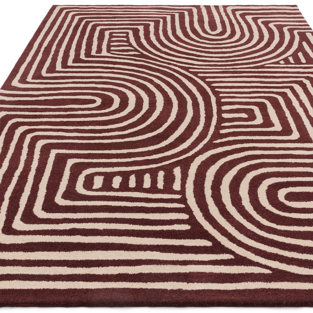 Reef Rug 200cm x 290cm RF29 Curve Plum