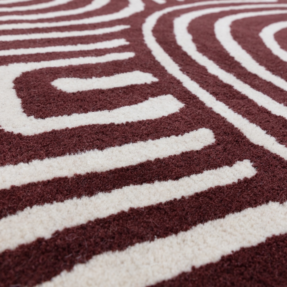 Reef Rug 200cm x 290cm RF29 Curve Plum