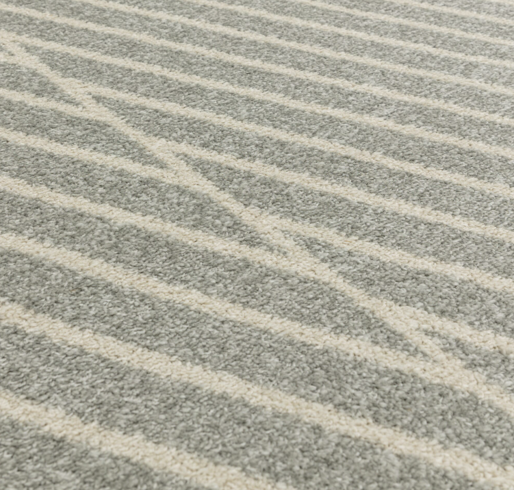 Muse 66cm x 240cm Grey Linear Rug MU09