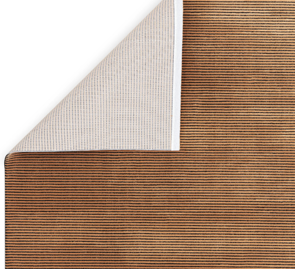 Kuza 120cm x 170cm Plain Stripe Terracotta