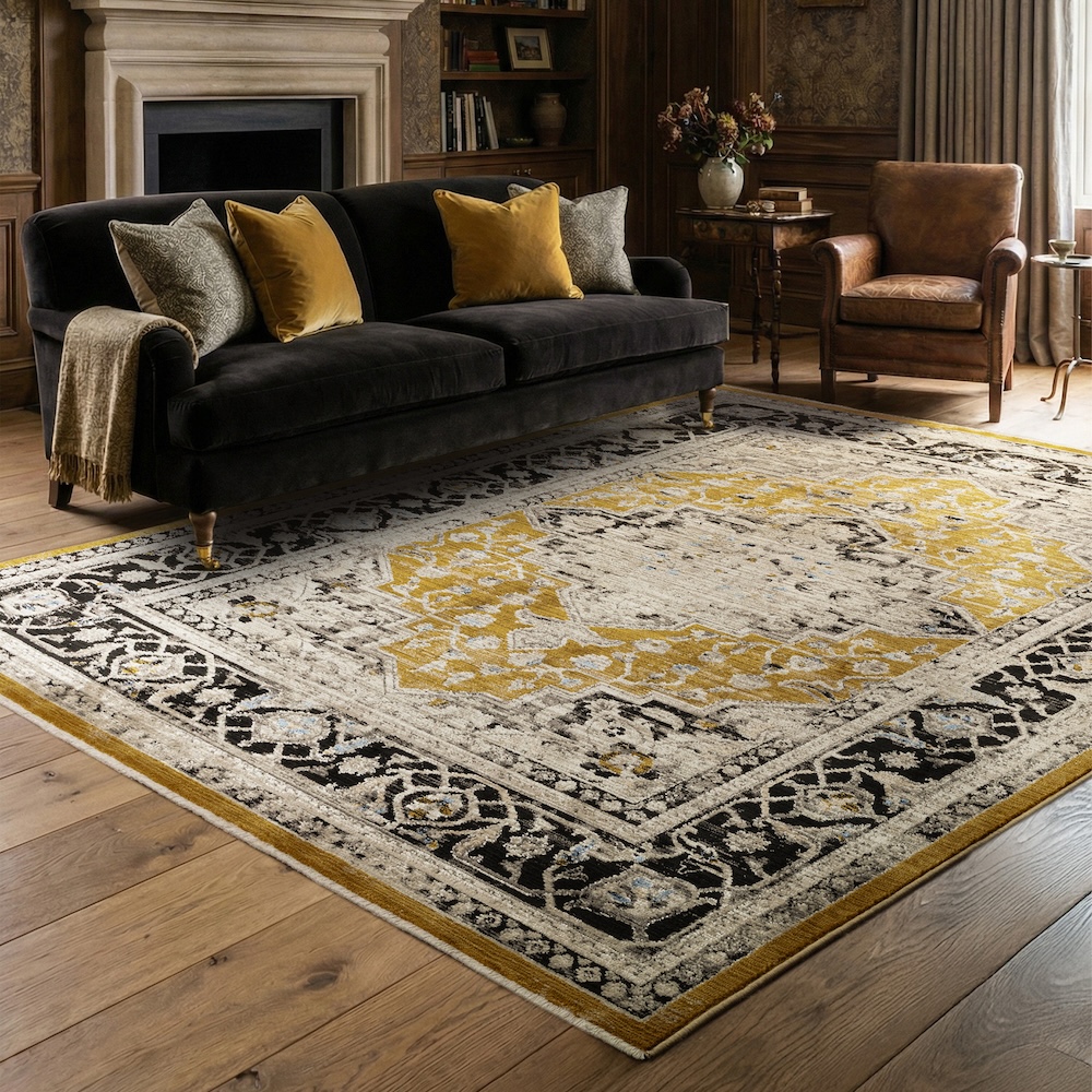 Sovereign 160cm x 240cm Gold Medallion