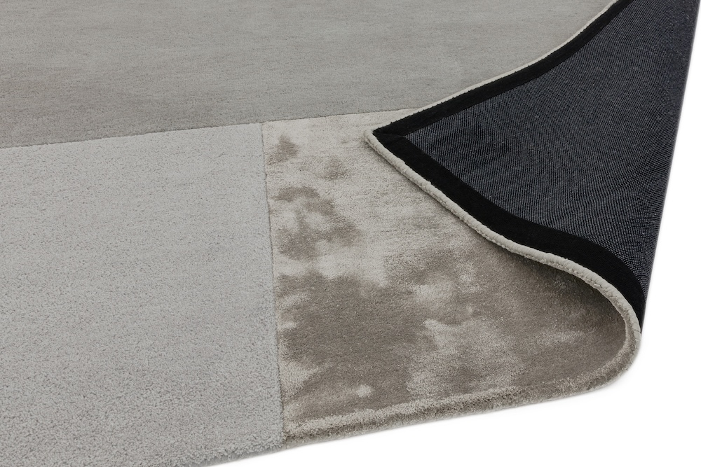 Tate Tonal Textures Rug 120cm x 170cm Silver