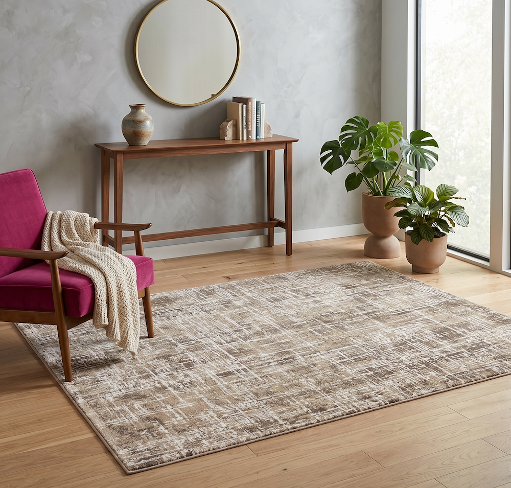 Kuza 120cm x 170cm Abstract Beige