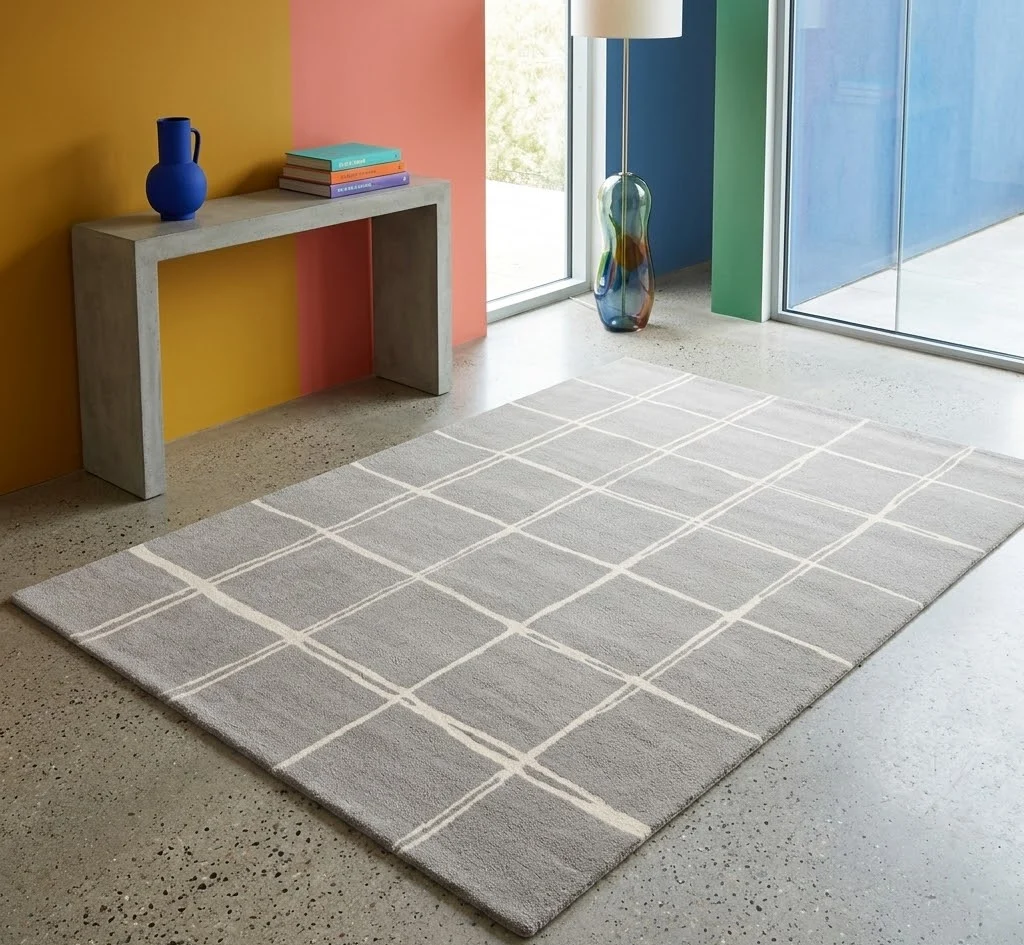 Albany Rug 120cm x 170cm Grid Grey