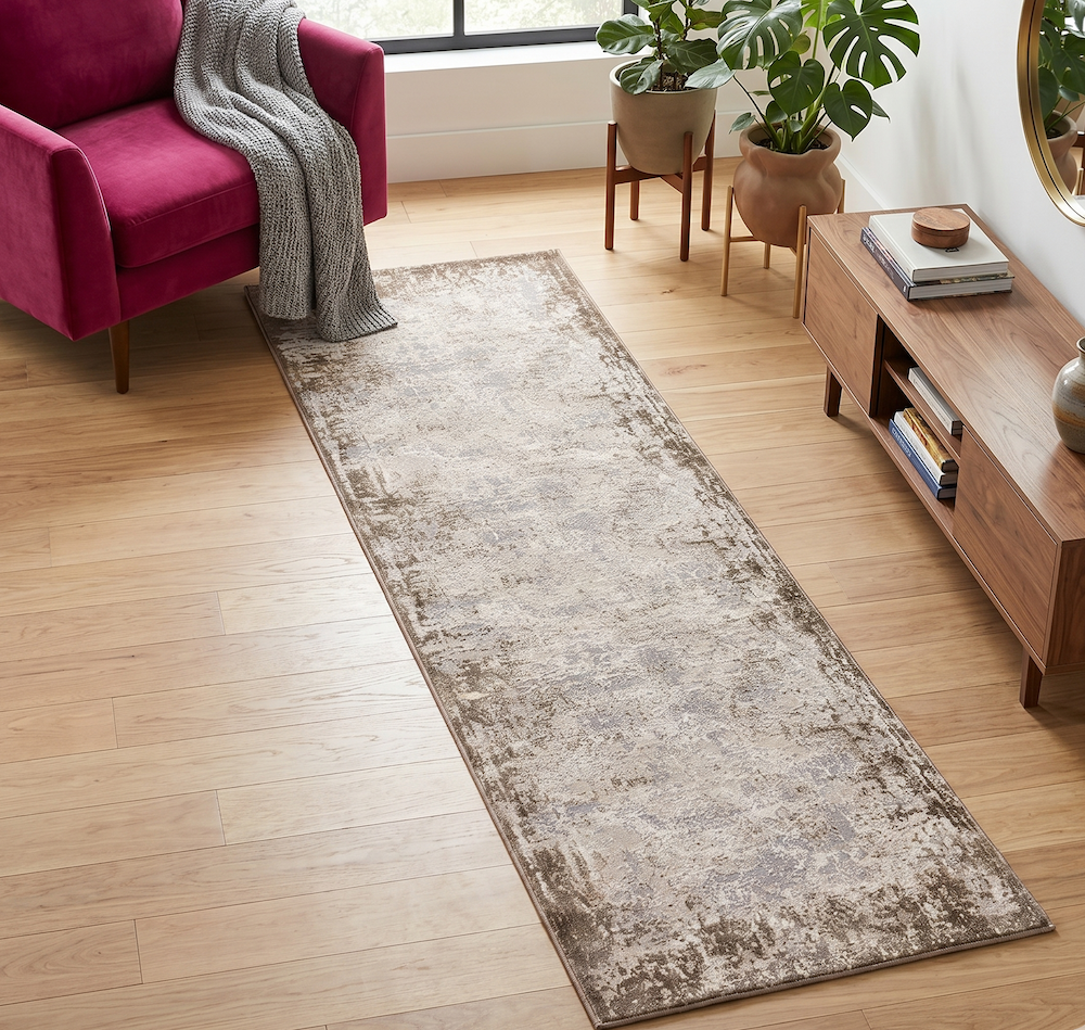 Kuza 66cm x 240cm Border Beige