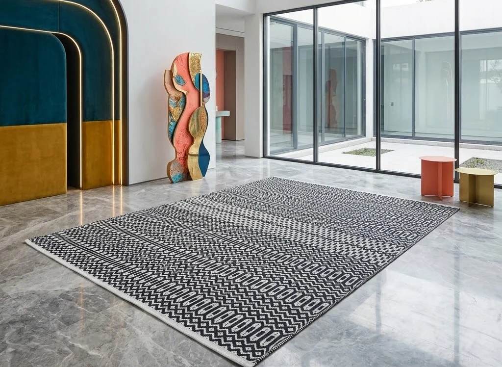 Halsey Rug 200cm x 290cm Black