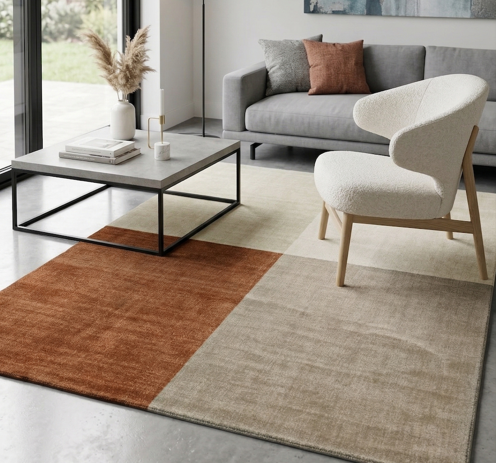 Blox Rug 160cm x 230cm Copper