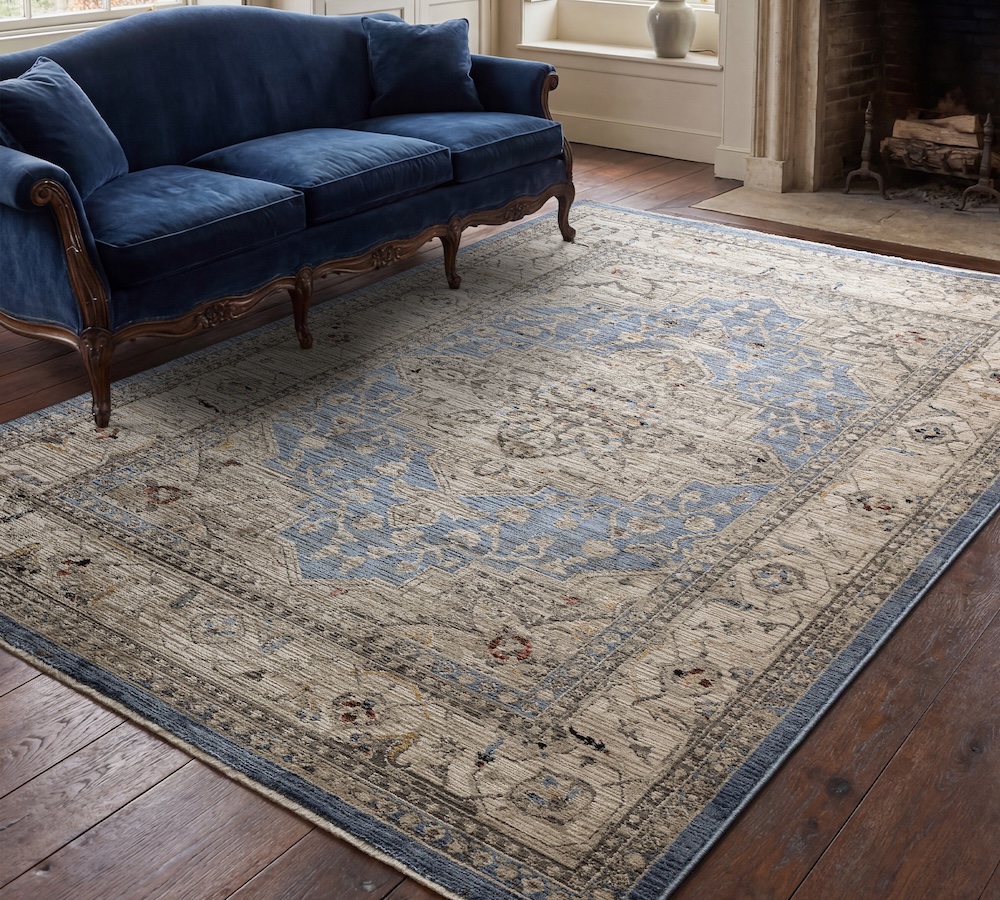 Sovereign 160cm x 240cm Blue Medallion