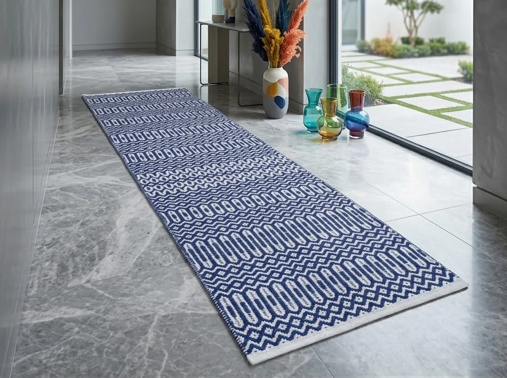 Halsey Rug 66cm x 240cm Blue