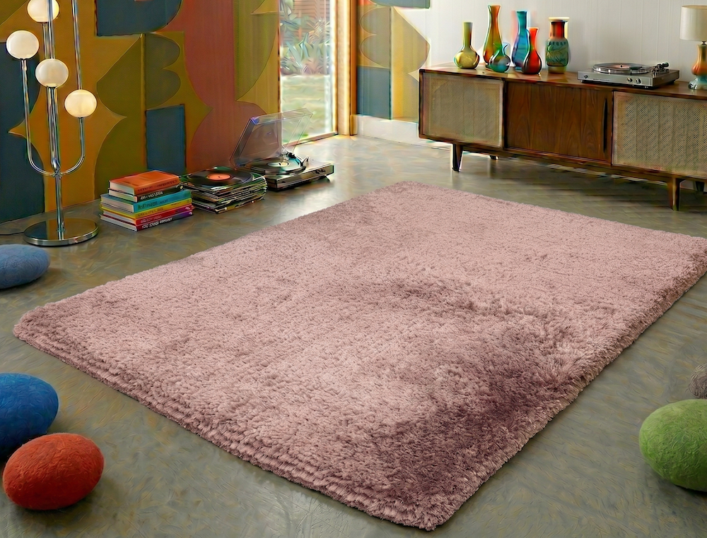 Plush Rug 70cm x 140cm Blush