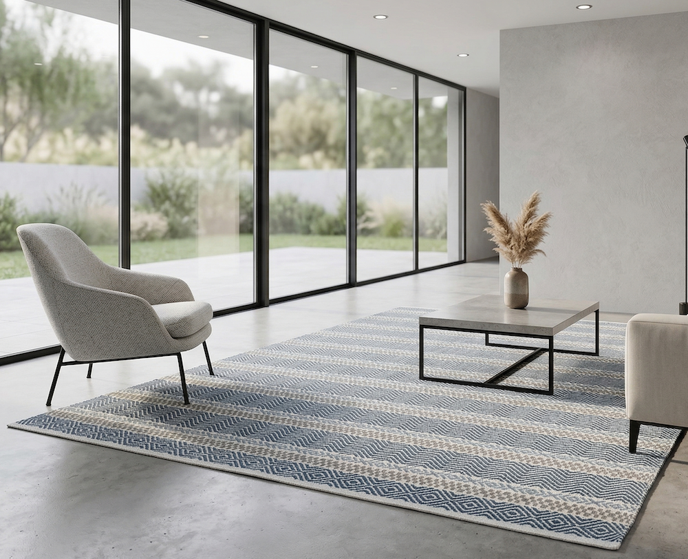 Boardwalk Rug 120cm x 170cm Blue Multi