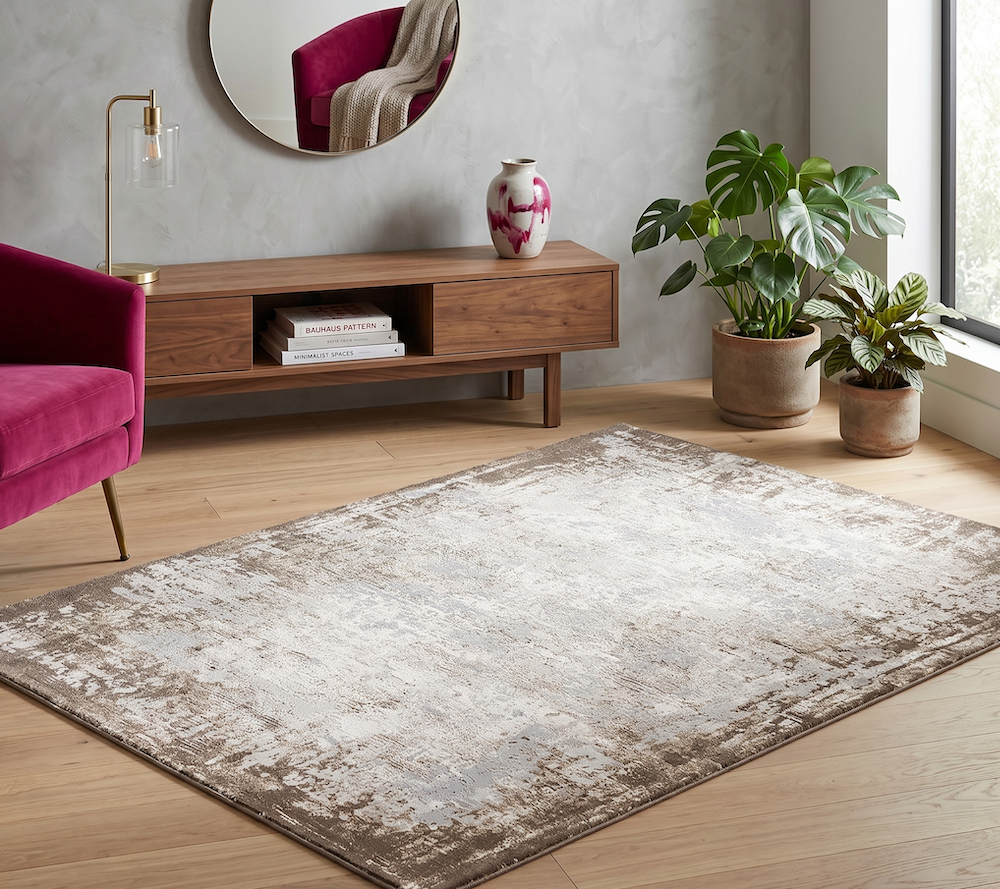 Kuza 120cm x 170cm Border Beige