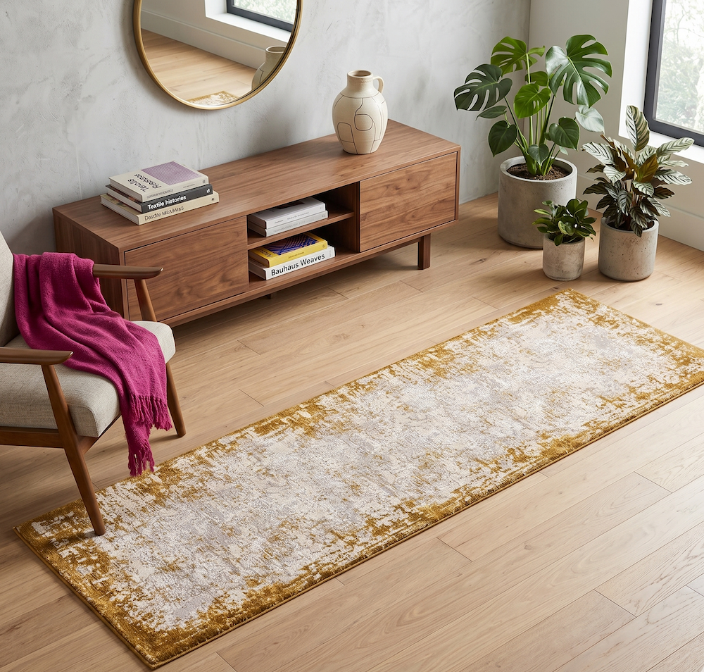 Kuza 66cm x 240cm Border Gold
