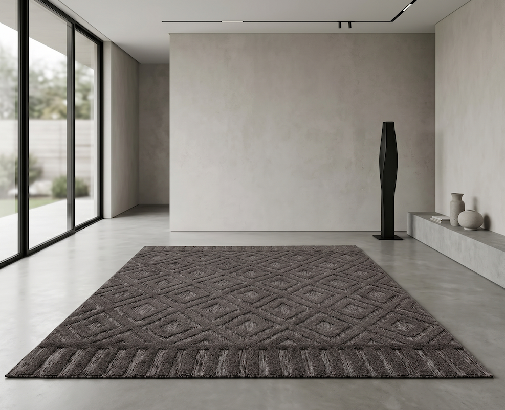 Salta 120cm x 170cm SA02 Charcoal Diamond