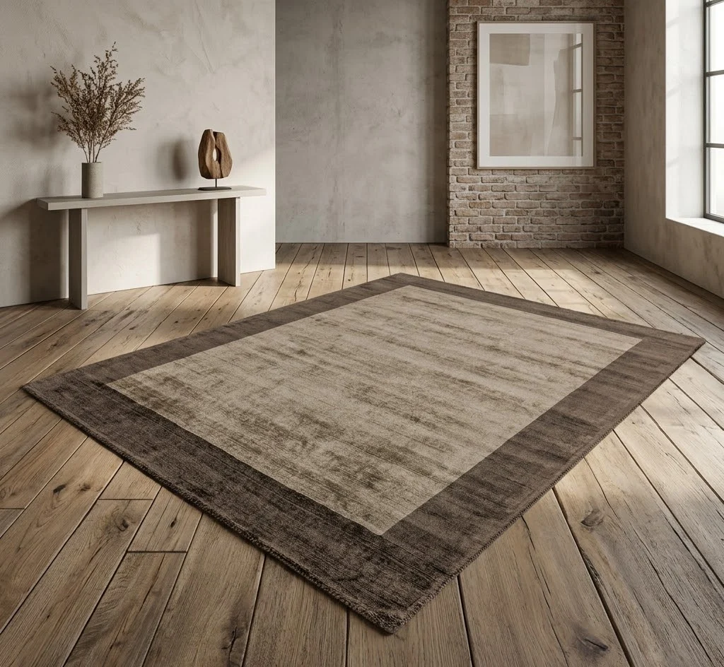 Blade Border Rug 120cm x 170cm Choco Mocha 02