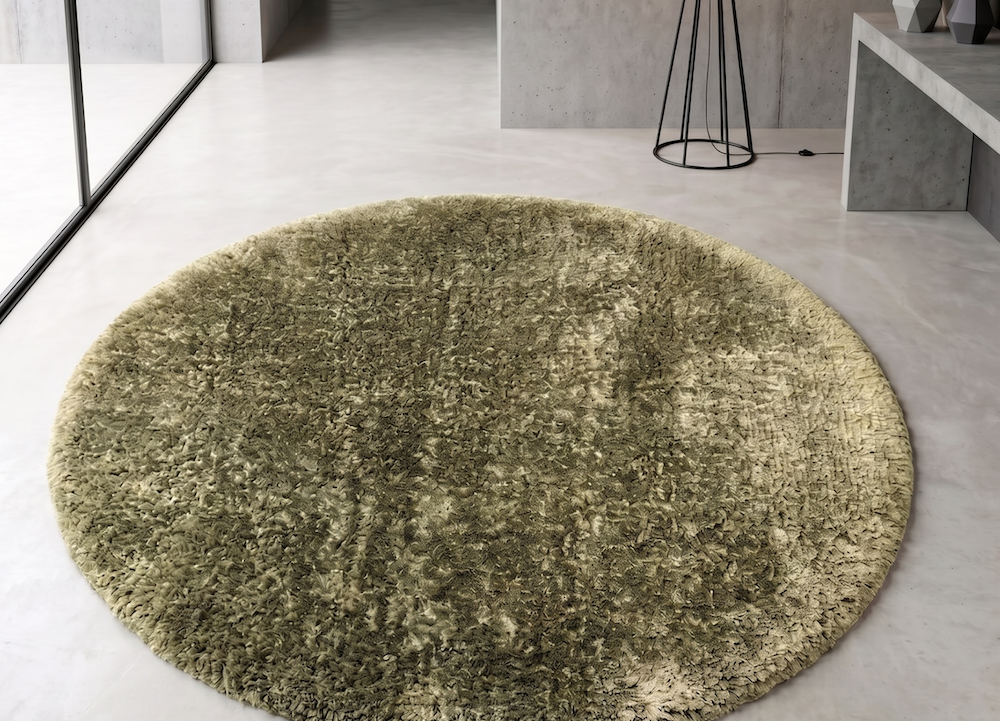 Plush Rug 150cm x 150cm Sage (Circle)