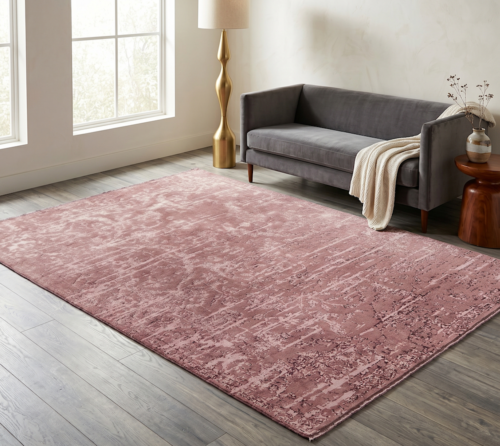 Zehraya 200cm x 290cm ZE08 Cranberry Abstract