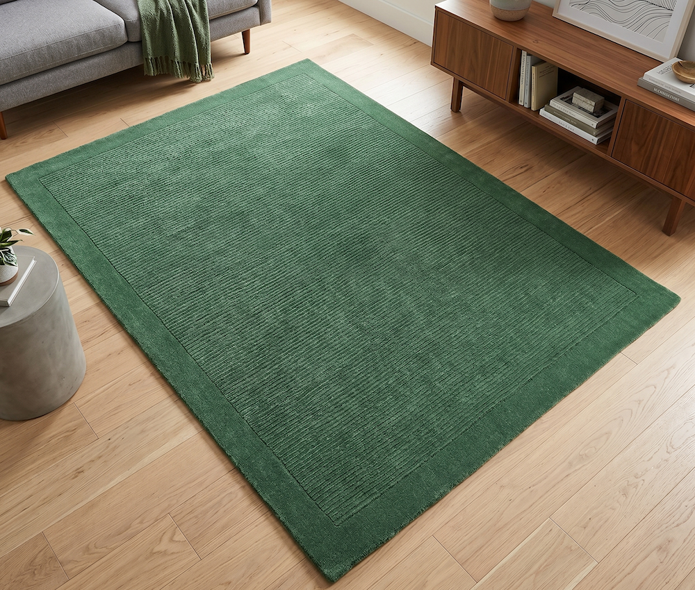 York 120cm x 170cm Forest Green