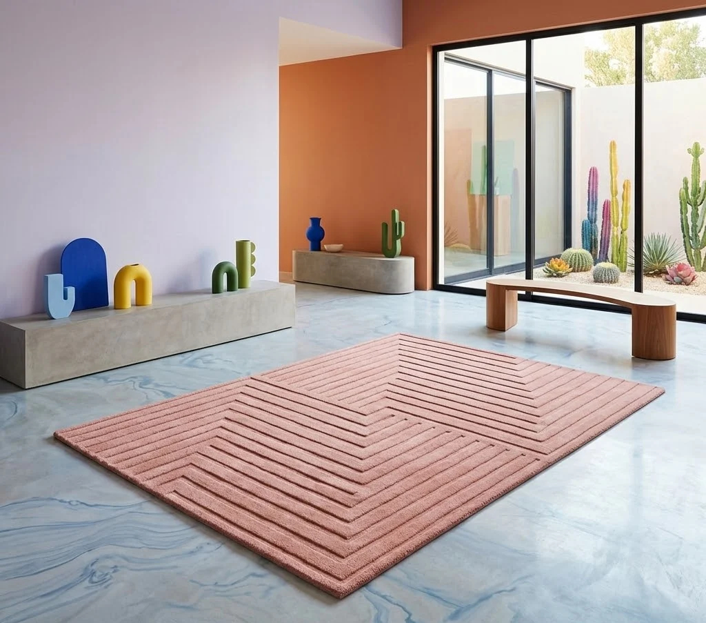 Form Rug 160xm x 230cm Pink