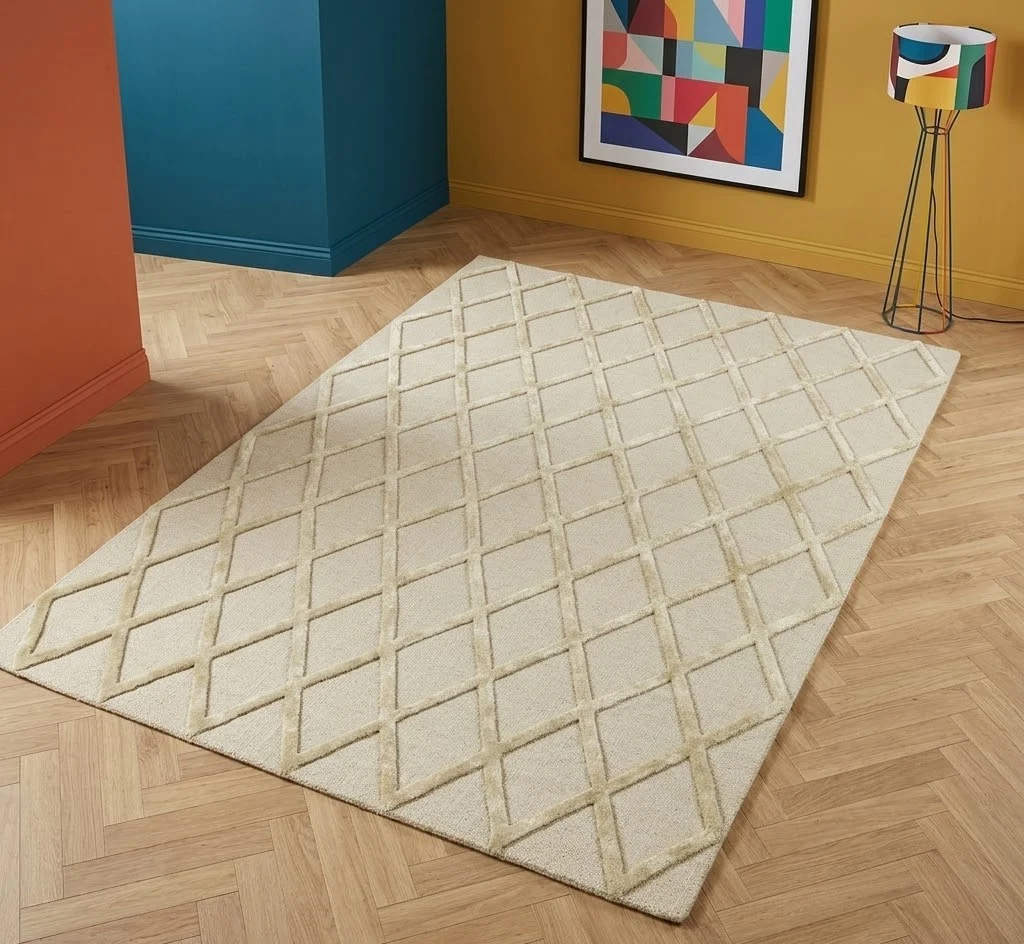 Dixon  160cm x 230cm Gold Diamond
